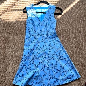 Draper James blue circle dress